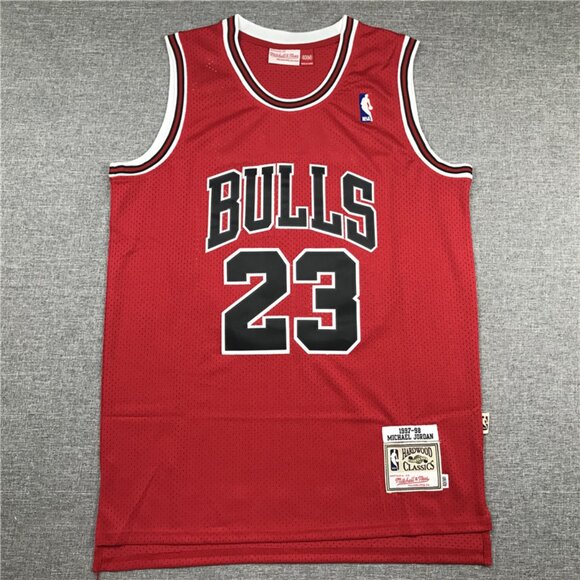 Mens Michael Red Stitched Jersey